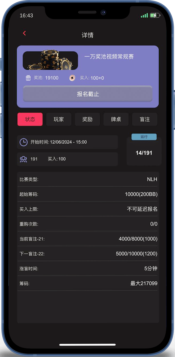 小鱼扑克锦标赛详情